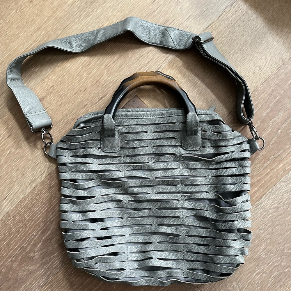 Romygold Woven Gray Shoulder Bag